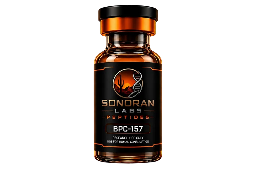 BPC-157 research vial by Sonoran Labs