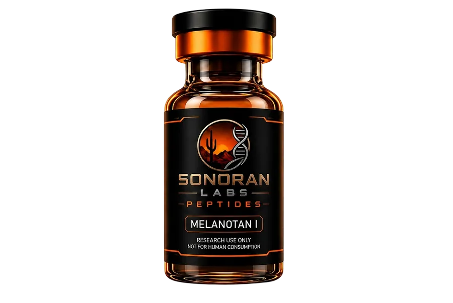 Melanotan I research vial by Sonoran Labs